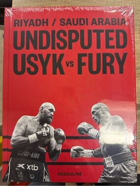 Assouline Undisputed USYK vs FURY — Bold Red & Black Cover